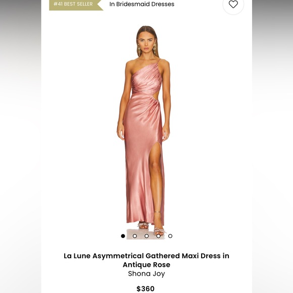 Shona Joy Dresses & Skirts - La Lune Asymmetrical Maxi in Antique Rose, 0